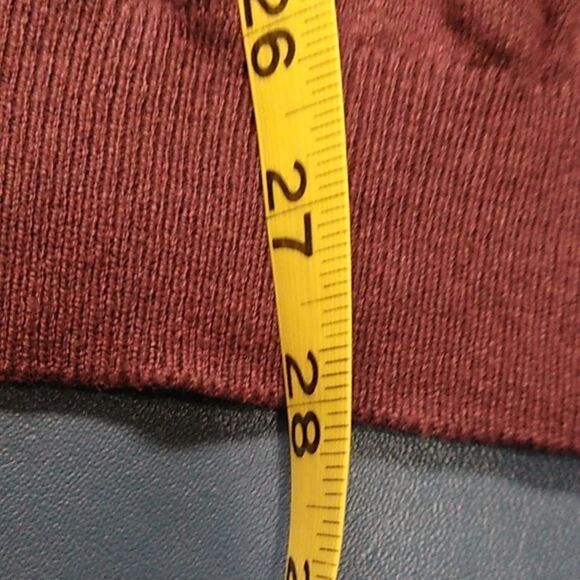 Paul Frederick Men's XXL Burgundy LG Sleeve Silk/Cotton/Cashmere Sweater - Picture 4 of 6